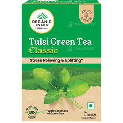 Organic India Tulsi Green Tea Classic Box Of 25 Sachets