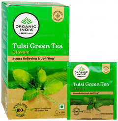 Organic India Tulsi Green Tea Classic Box Of 25 Sachets