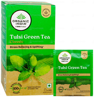 Organic India Tulsi Green Tea Classic Box Of 25 Sachets
