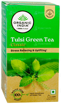 Organic India Tulsi Green Tea Classic Box Of 25 Sachets
