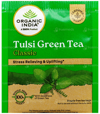 Organic India Tulsi Green Tea Classic Box Of 25 Sachets