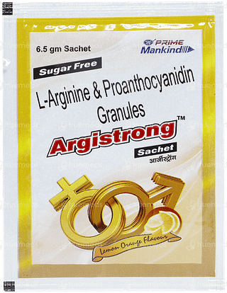 Argistrong Lemon Orange Flavour Sugar Free Sachet 6.5gm