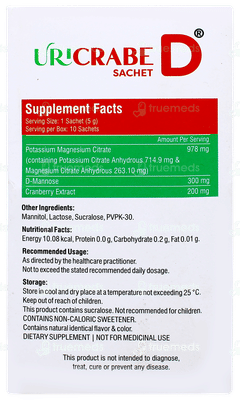 Uricrabe D Orange Flavour Sachet 5gm