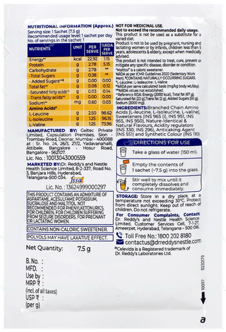 Celevida Liv Bc Orange Flavour No Added Sugar Sachet 7.5Gm
