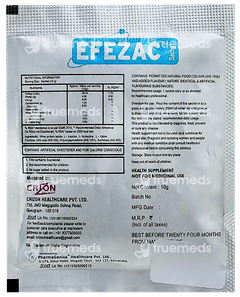 Efezac Orange Flavour Sugar Free Sachet 10gm