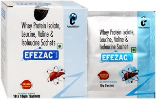 Efezac Orange Flavour Sugar Free Sachet 10Gm