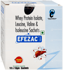 Efezac Orange Flavour Sugar Free Sachet 10Gm