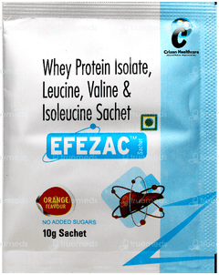 Efezac Orange Flavour Sugar Free Sachet 10Gm Efezac Orange Flavour Sugar Free Sachet 10Gm