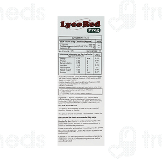 Lycored Preg Orange Flavour Sugar Free Granules 5gm