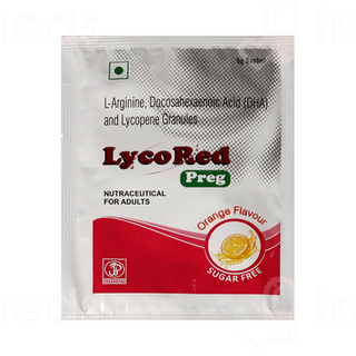 Lycored Preg Orange Flavour Sugar Free Granules 5gm