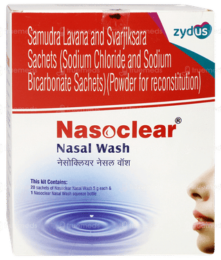 Nasoclear Nasal Wash 5gm Pack Of 20 Sachets