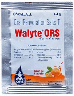 Walyte Ors Orange Flavour Powder 4.4gm Walyte Ors Orange Flavour Powder 4.4gm