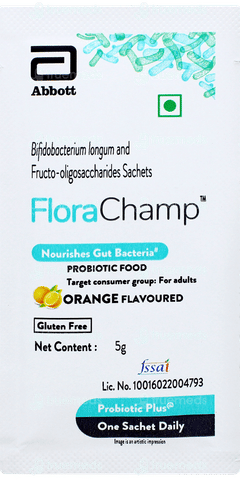 Florachamp Orange Flavoured Sachet 5gm Florachamp Orange Flavoured Sachet 5gm