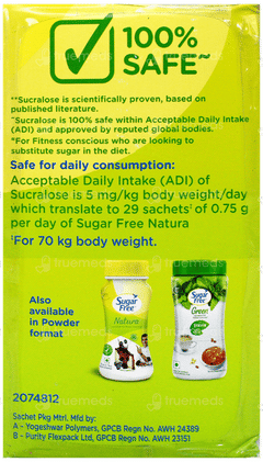 Sugar Free Natura 0.75Gm Pack Of 100 Sachets