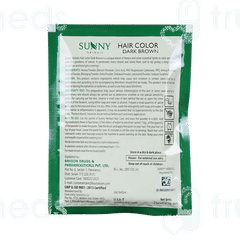 Baksons Sunny Herbals Hair Color Dark Brown Sachet 1
