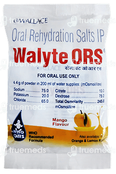 Walyte Ors Mango Flavour 4.4gm Pack Of 5 Sachets Walyte Ors Mango Flavour 4.4gm Pack Of 5 Sachets