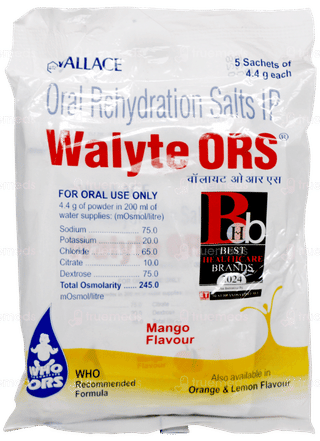 Walyte Ors Mango Flavour 4.4Gm Pack Of 5 Sachets