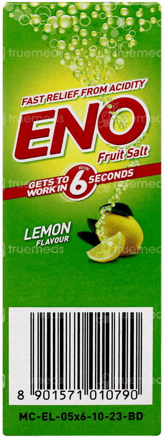 Eno Fruit Salt Lemon Flavour 5gm Pack Of 6 Sachets