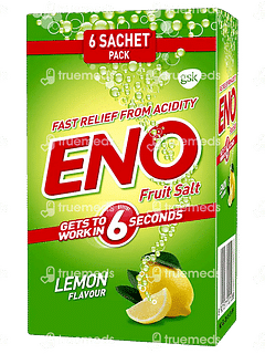 Eno Fruit Salt Lemon Flavour 5gm Pack Of 6 Sachets