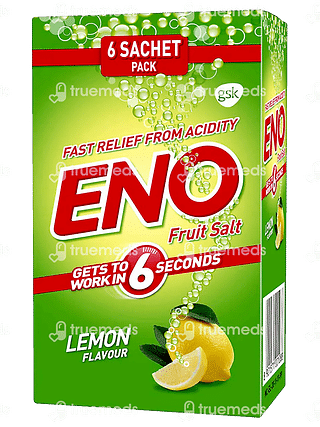 Eno Lemon Fruit Salt Sachet (5 GM Each) Pack Of 6