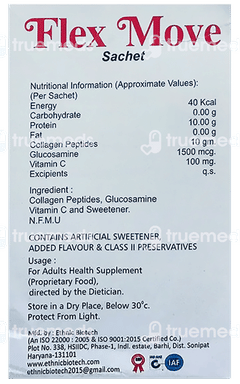 Flex Move Orange Flavour Sugar Free Sachet 12.5gm