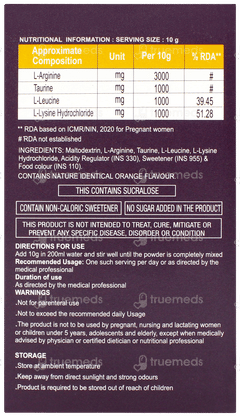 Focii Gr Orange Flavour Powder 10gm