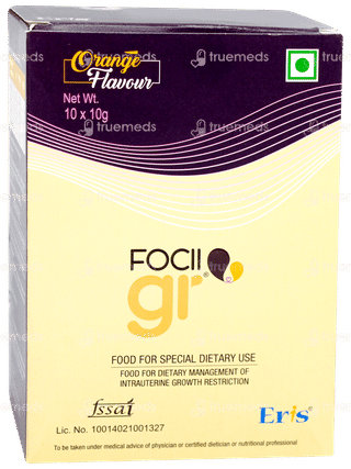 Focii Gr Orange Flavour Powder 10gm