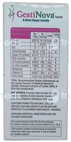 Gestinova Orange Flavour 5gm Pack Of 10 Sachets