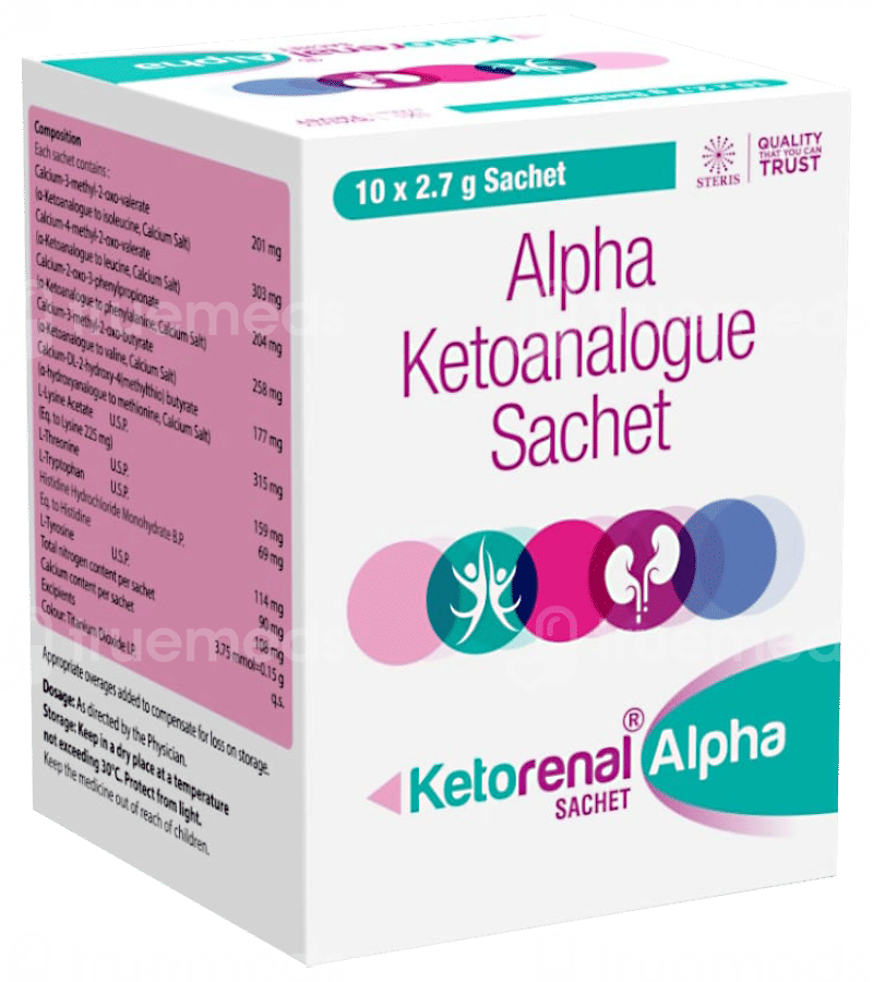 Ketorenal Alpha Sachet 27 Gm - Uses, Side Effects, Dosage, Price | Truemeds