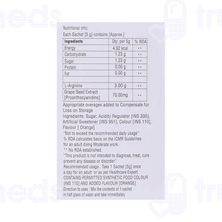 Nutrigrow L Arginine 5gm Pack Of 10 Sachets