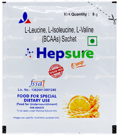 Hepsure Orange Sugar Free Sachet 8gm