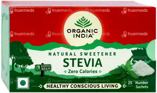 Organic India Stevia Natural Sweetener Sachets 25