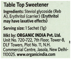 Organic India Stevia Natural Sweetener Sachets 25