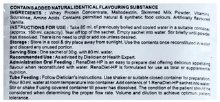 Renadiet Hp Vanilla Flavour Sachet 30 Gm Pack Of 7