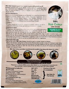 Sbls Dark Brown Hair Colour Powder 8gm Pack Of 2