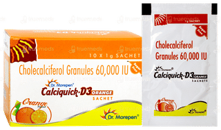 Calciquick D3 Orange Sugar Free Sachet 1gm