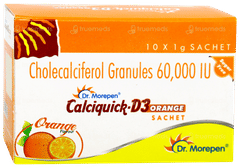 Calciquick D3 Orange Sugar Free Sachet 1gm