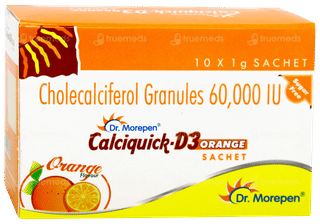 Calciquick D3 Orange Sugar Free Sachet 1gm