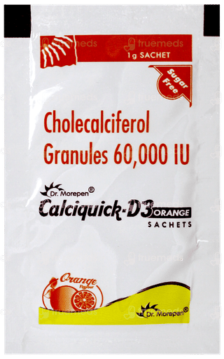 Calciquick D3 Orange Sugar Free Sachet 1gm