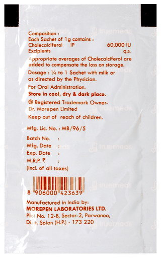 Calciquick D3 Orange Sugar Free Sachet 1gm