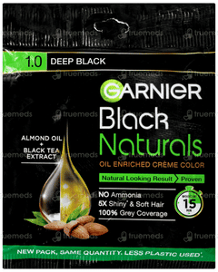 Garnier Black Naturals 1.0 Deep Black Hair Color 40gm Garnier Black Naturals 1.0 Deep Black Hair Color 40gm