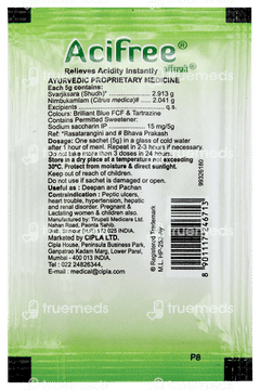 Acifree Pudina Flavour Sachet 5gm