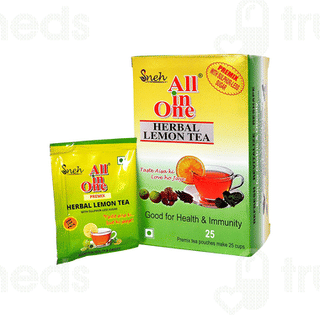 Sneh All In One Herbal Lemon Sulphur Less Sugar Tea Bags 25