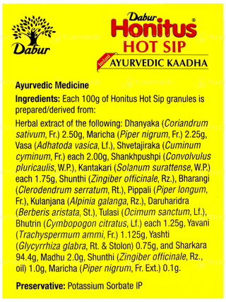Dabur Honitus Hot Sip 4Gm Pack Of 30 Sachets