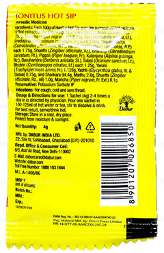 Dabur Honitus Hot Sip 4Gm Pack Of 30 Sachets