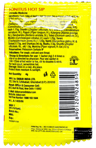 Dabur Honitus Hot Sip 4Gm Pack Of 30 Sachets