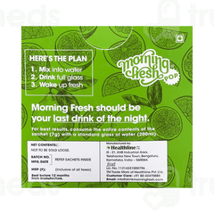 Morning Fresh Pop Lime Liver Detox Drink 7Gm Pack Of 3 Sachets