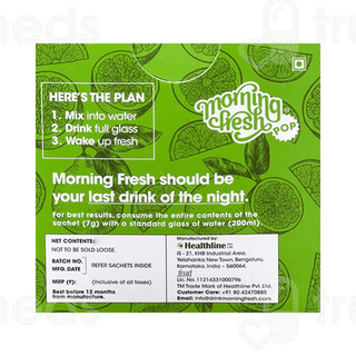 Morning Fresh Pop Lime Liver Detox Drink 7Gm Pack Of 3 Sachets