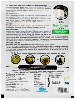 Sbl Hair Colour Black 16gm