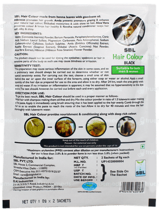 Sbl Hair Colour Black 16Gm
